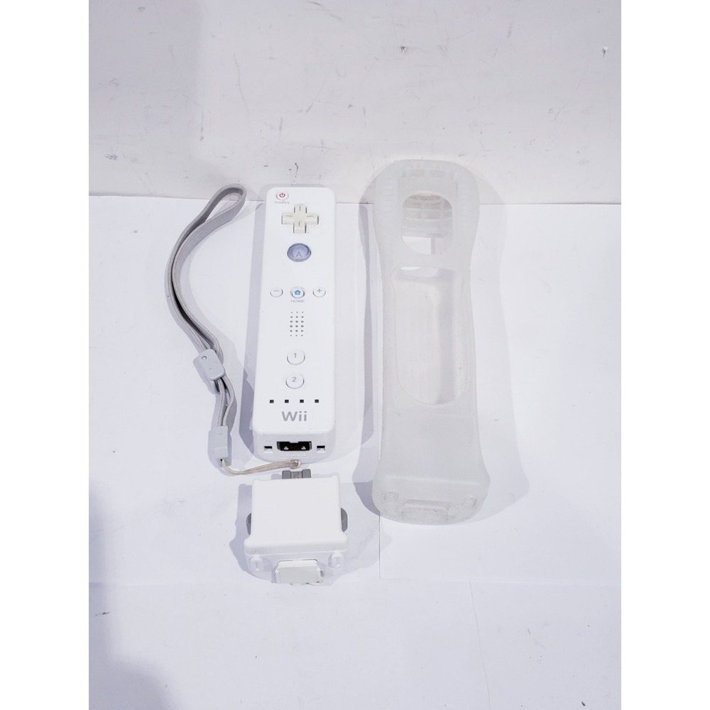 OEM Nintendo Wii Remote Controller RVL-003 With Motion Plus Adapter - Tested